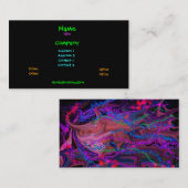 Interstellare Gekritzel-Visitenkarten Visitenkarte (Vorne/Hinten)