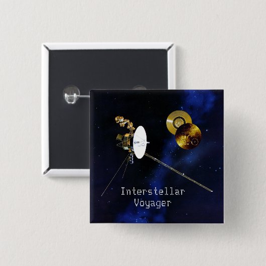 Interstellare Voyager Raumsonde Button (Vorne & Hinten)
