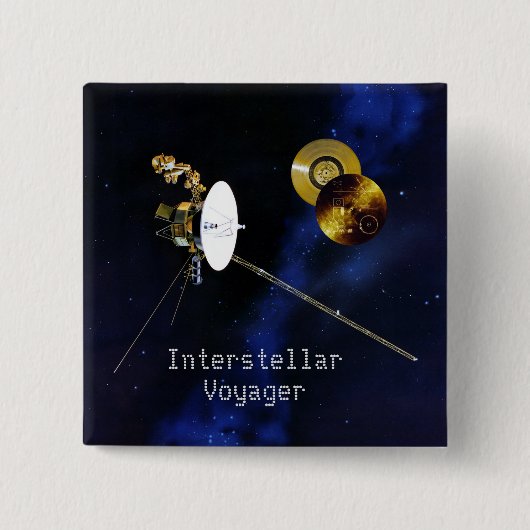 Interstellare Voyager Raumsonde Button (Vorderseite)