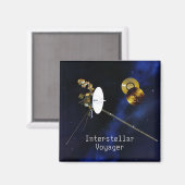Interstellare Voyager Raumsonde Magnet (Vorderseite/Rückseite)