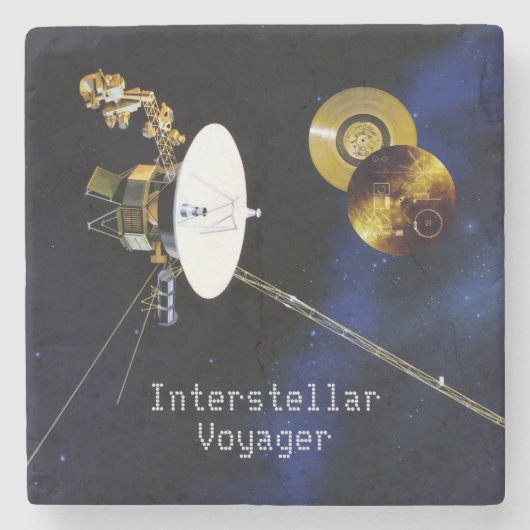 Interstellare Voyager Raumsonde Steinuntersetzer (Vorderseite)
