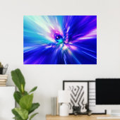 Interstellare Zeitreise und Hypersprung im Raum F Poster (Heimbüro)