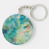 Interstellarer | aquamariner blauer Himmel Schlüsselanhänger (Rückseite)