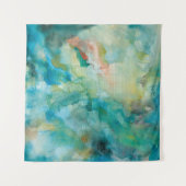 Interstellarer | aquamariner blauer Himmel Wandteppich (Vorderseite)