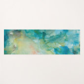 Interstellarer | aquamariner blauer Himmel Yogamatte (Vorderseite (Horizontal))
