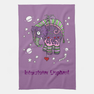 Interstellares Elefant-Tee-Tuch Handtuch