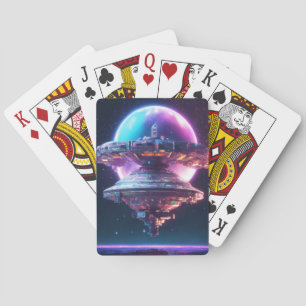 Interstellarraumschiff Spielkarten