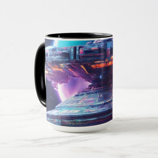 Interstellarraumschiff Tasse (Vorderseite Links)