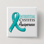 Interstitielle Cystitis Awareness Ribbon Button (Vorderseite)