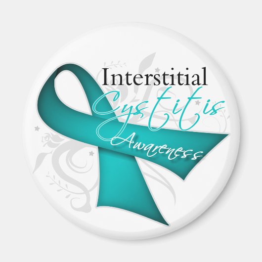 Interstitielle Cystitis Awareness Ribbon Magnet (Vorne)