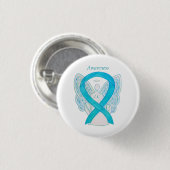 Interstitielle Cystitis (IC) Awareness Ribbon Butt Button (Vorne & Hinten)
