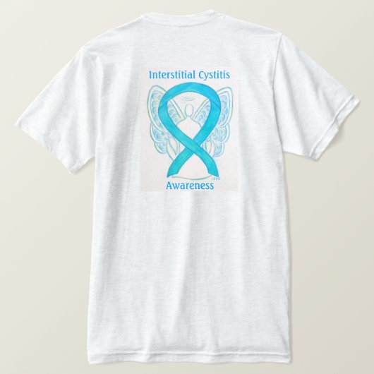 Interstitielle Cystitis (IC) Awareness Ribbon Shir T-Shirt (Design Rückseite)