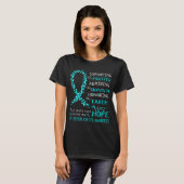 Interstitielle Cystitis Warrior, der den Kampf unt T-Shirt (Vorne ganz)