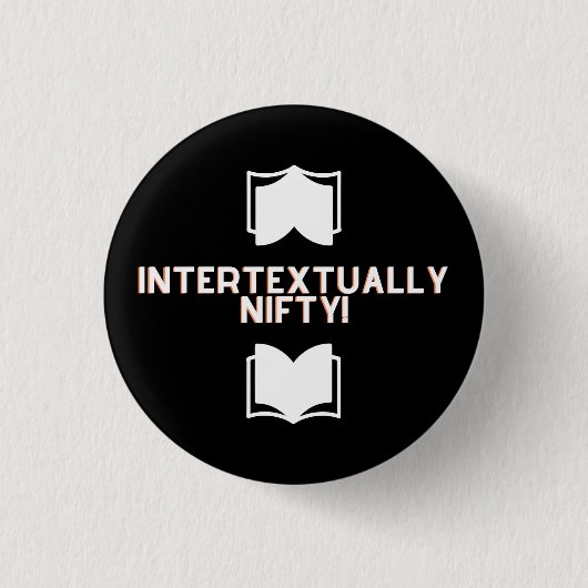 Intertextuell Nifty Button (Vorderseite)