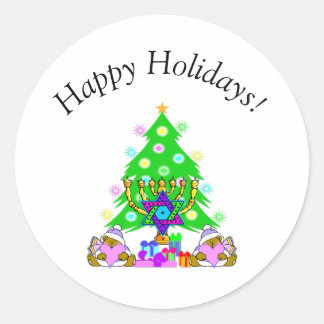 Intertrust Happy Holidays Runder Aufkleber