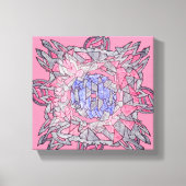 Intertwined Abstract Echoes Canvas Art Leinwanddruck (Vorderseite)