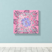 Intertwined Abstract Echoes Canvas Art Leinwanddruck (Insitu (Holzboden))