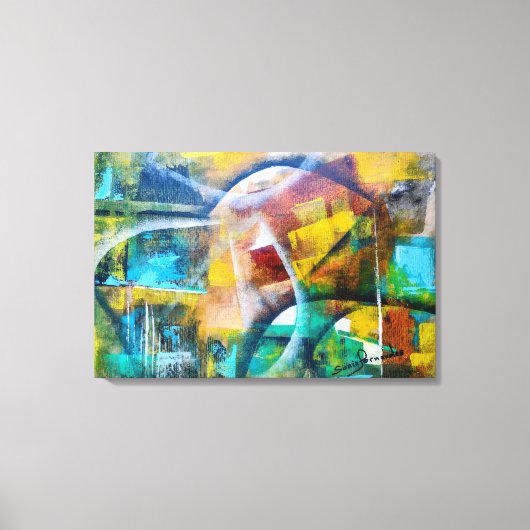 Intertwined Colors Leinwanddruck (Vorderseite)