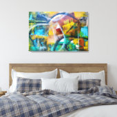 Intertwined Colors Leinwanddruck (Insitu (Schlafzimmer))