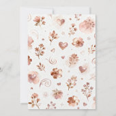 Intertwined Timeless Wedding Rings in Rose Gold Save The Date (Rückseite)