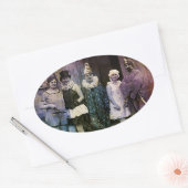 Interval am Zirkus Ovaler Aufkleber (Umschlag)