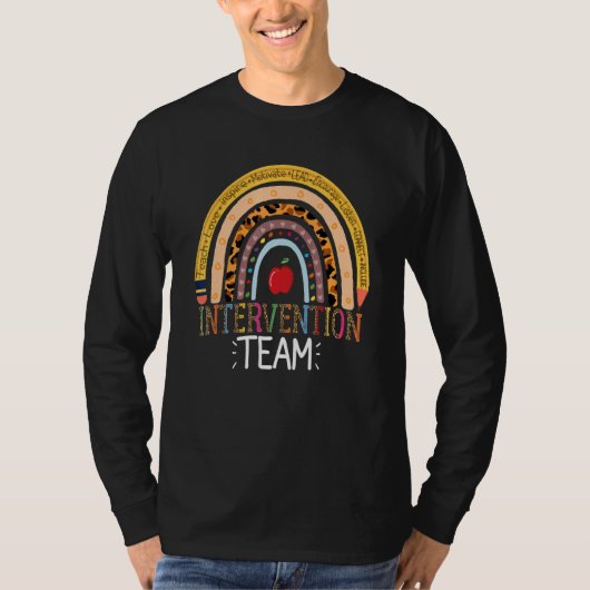 Intervention Rti Team Response Lehrer Schulteam T-Shirt (Vorderseite)