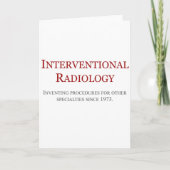 Interventional Radiologie Karte (Vorderseite)