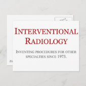 Interventionelle Radiologie Postkarte (Vorne/Hinten)