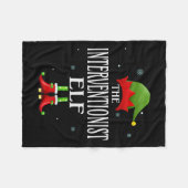 Interventionist Elf Xmas Matching Family Group Chr Fleecedecke (Vorderseite (Horizontal))
