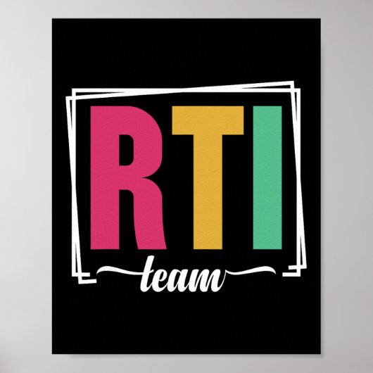 Interventions-Team RTI-Reaktionsinterventionslehre Poster (Vorne)