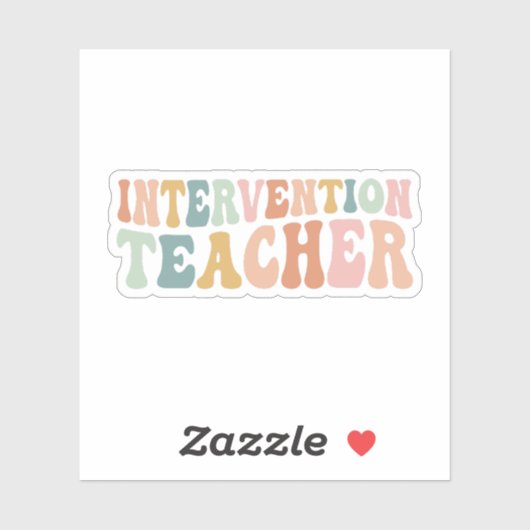 Interventionslehrer Frühinterventionsspezialist Aufkleber (Blatt)