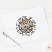 Interventionslehrer Frühinterventionsspezialist Runder Aufkleber (Umschlag)