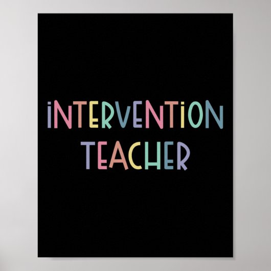 Interventionslehrer Schülerteam Frühinterventionst Poster (Vorne)