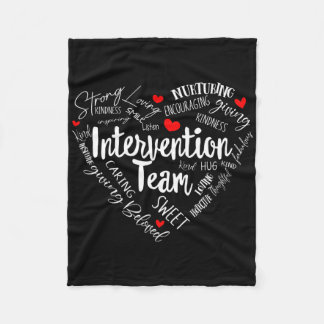 Interventionslehrer Spezialistenteam Para Interve Fleecedecke