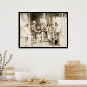 Interview Drei Cheyenne Amerikanische Ureinwohner Poster (Küche)