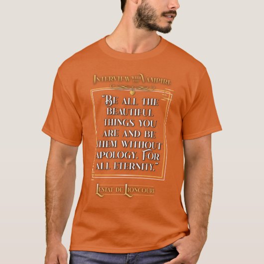 Interview mit dem Vampir Lestat Zitat Durchsichtig T-Shirt (Vorderseite)