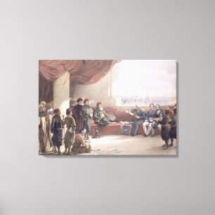 Interview mit dem Vizekönig von Ägypten an seine Leinwanddruck