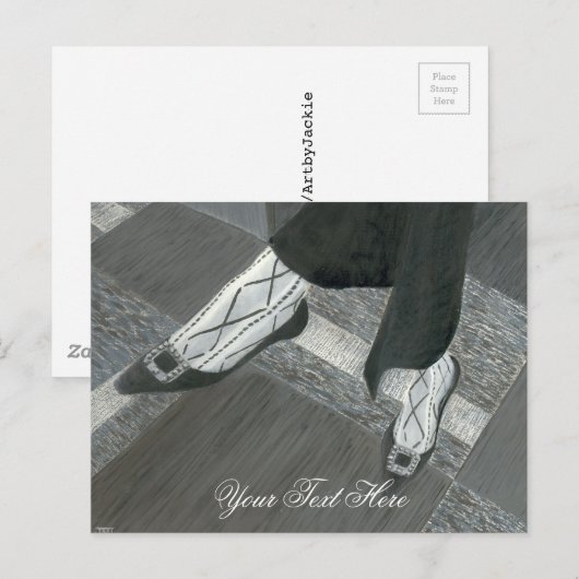 Interview Shoes Postkarte (Vorne/Hinten)