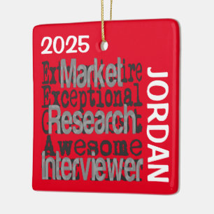 Interviewer Extraordinaire CUSTOM Keramikornament