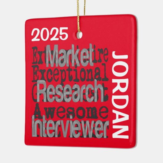 Interviewer Extraordinaire CUSTOM Keramikornament (Links)
