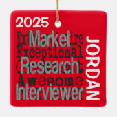 Interviewer Extraordinaire CUSTOM Keramikornament (Rückseite)