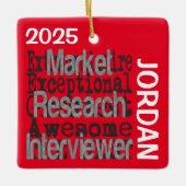 Interviewer Extraordinaire CUSTOM Keramikornament (Vorderseite)