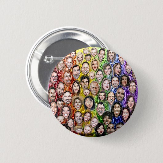 Interwoven Humanität Button (Vorne & Hinten)