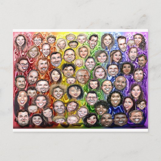 Interwoven Humanität Postkarte (Vorderseite)