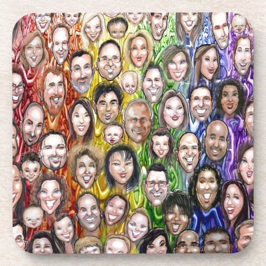 Interwoven Humanität Untersetzer (Vorderseite)