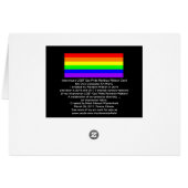 Interwoven LGBT Gay Pride Rainbow Ribbon! (Rückseite Horizontal)