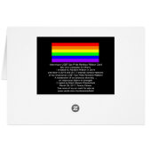 Interwoven LGBT Gay Pride Rainbow Ribbon! (Rückseite Horizontal)