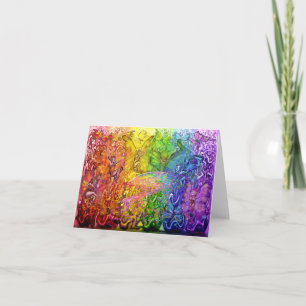 Interwoven Magic Rainbow Feiertagskarte