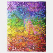 Interwoven Magic Rainbow Fleecedecke (Vorderseite)