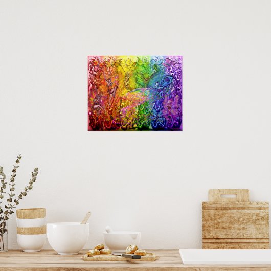 Interwoven Magic Rainbow Poster (Küche)